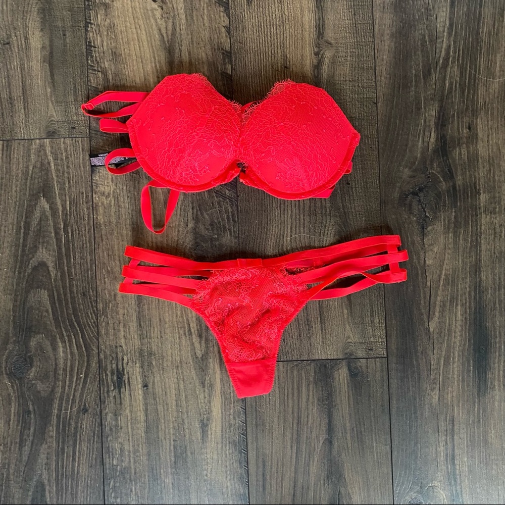 Red Lingerie Set